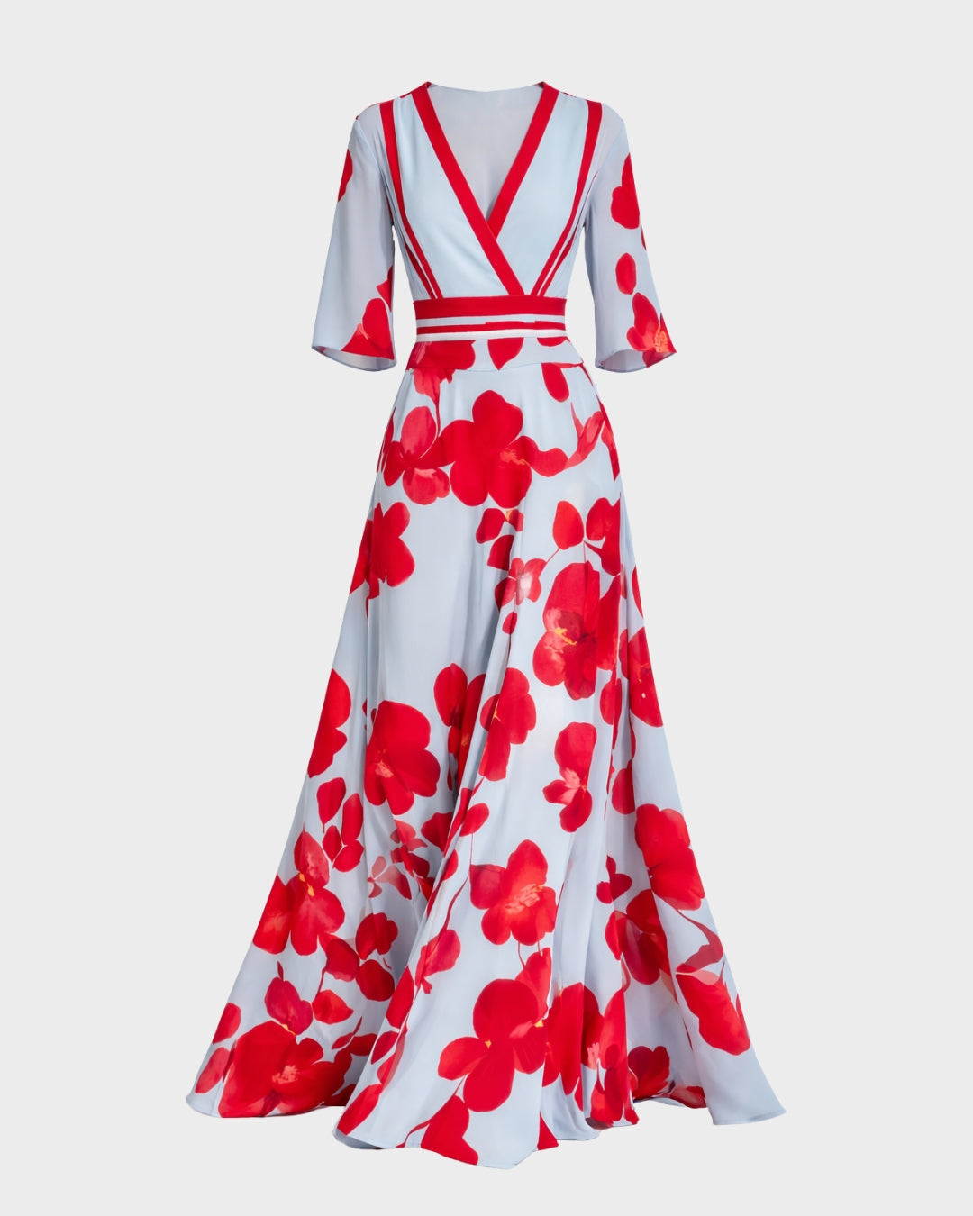 Pilastro | Abito lungo elegante con profonda scollatura