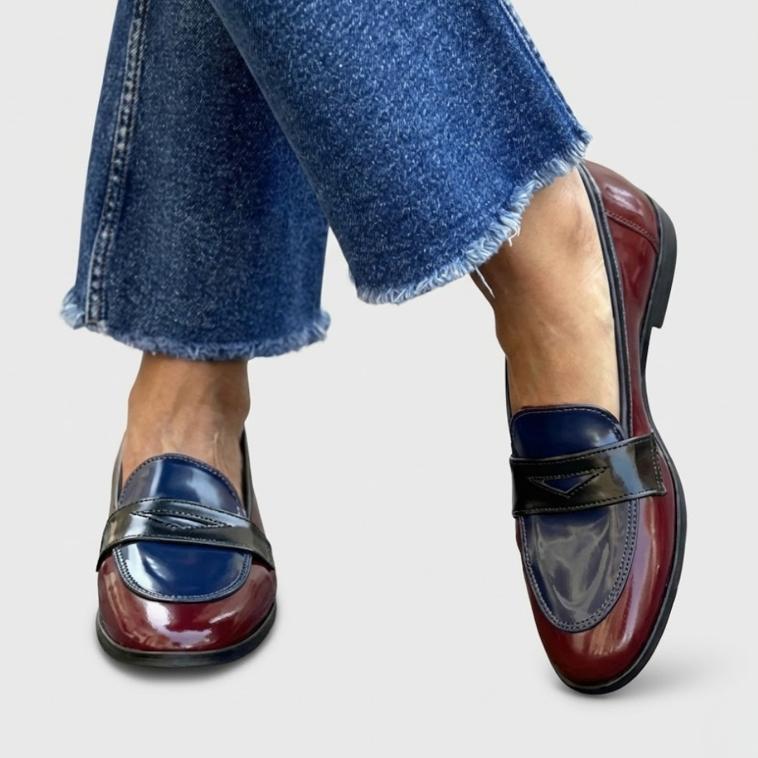 Claudia | Mocassini con contrasto