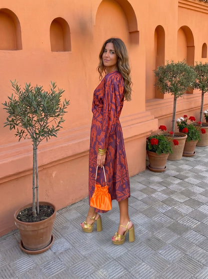 Silvia™ | Abito midi stampato