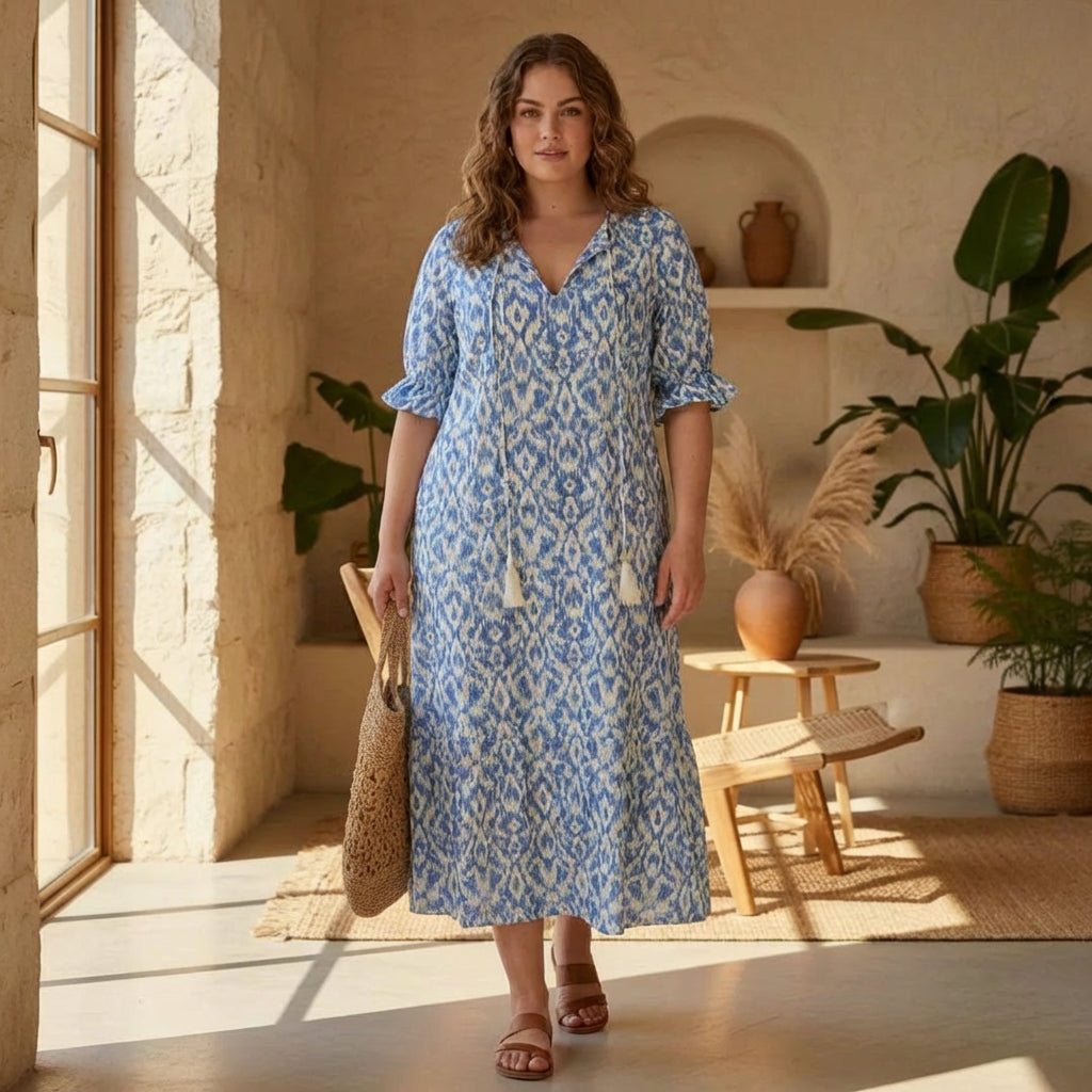 Michaela - Abito boho che copre il ventre