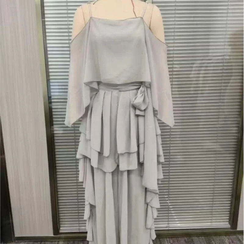 Set casual estivo in chiffon da donna