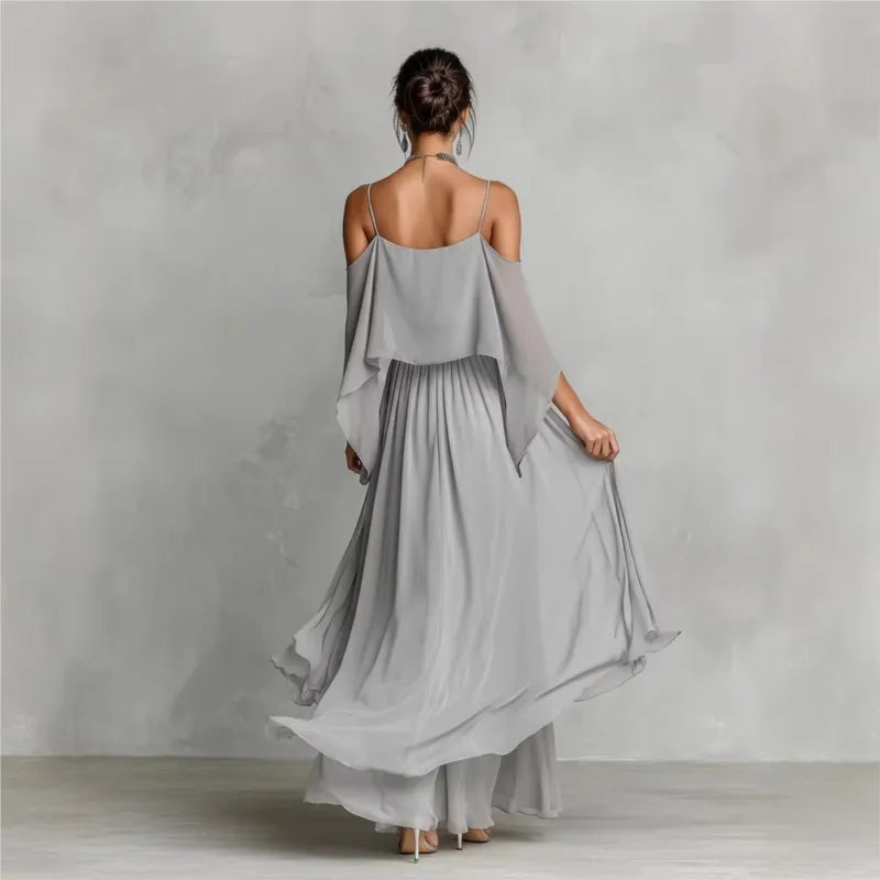 Set casual estivo in chiffon da donna