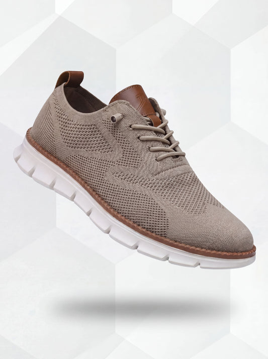 Scarpe Traspiranti Ultracomfort: Kaki-Bianco