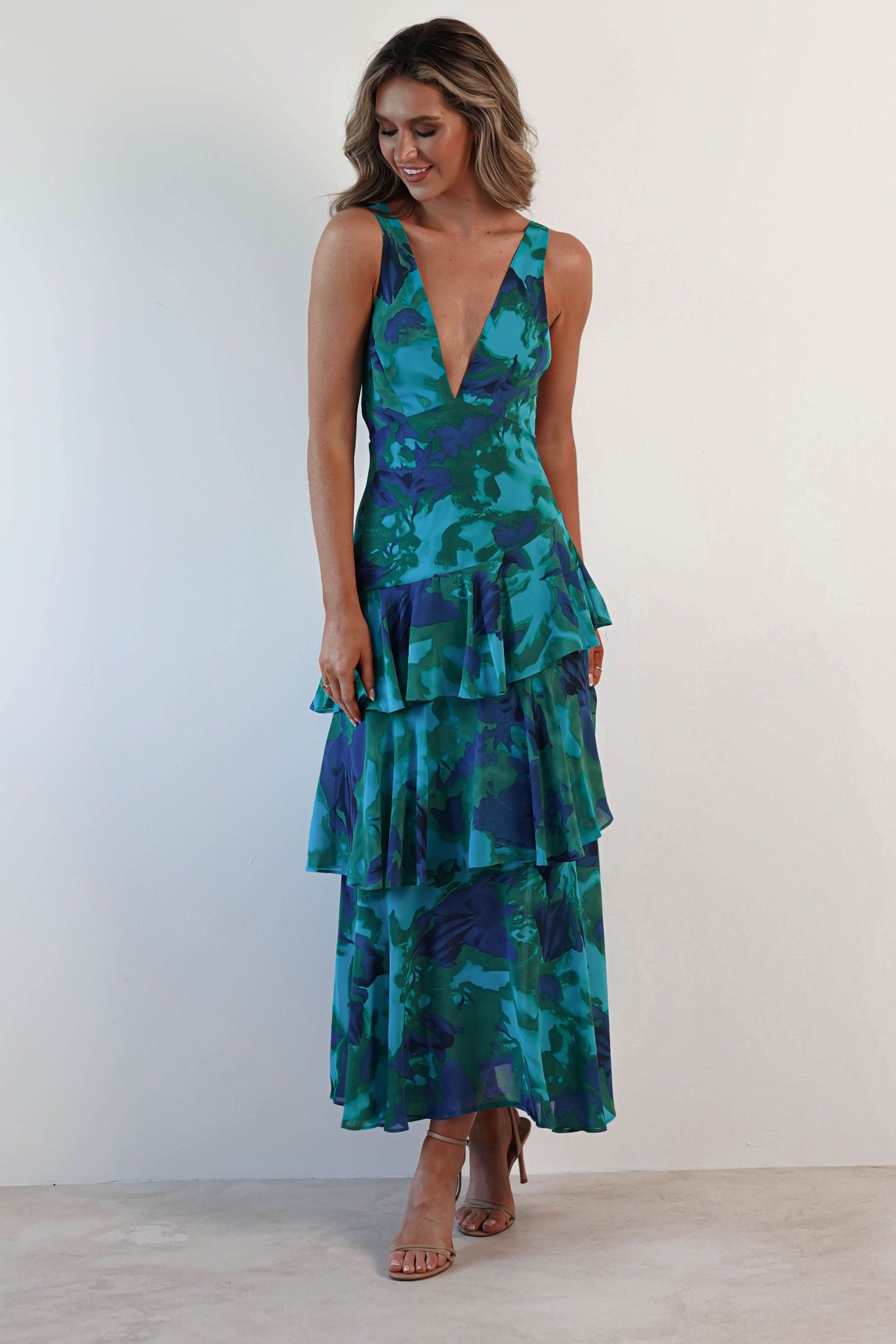 Eva | Abito midi con volant