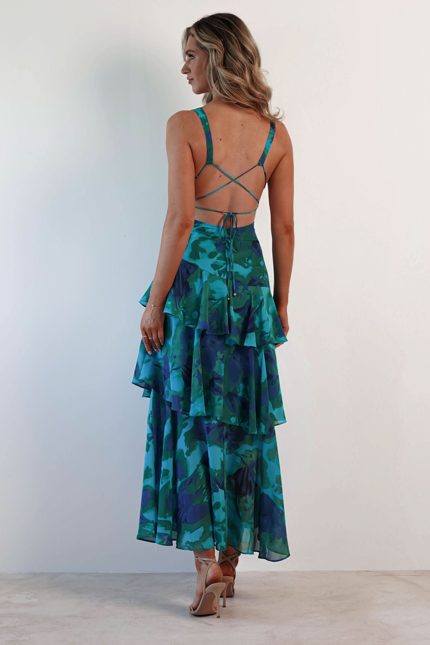Eva | Abito midi con volant