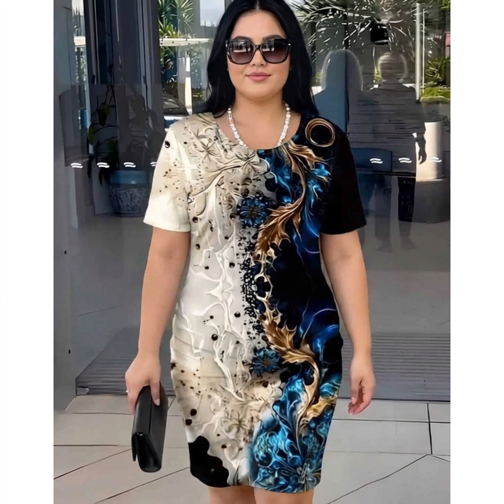 Viviana - Abito comodo con stampa