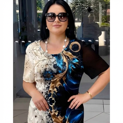 Viviana - Abito comodo con stampa